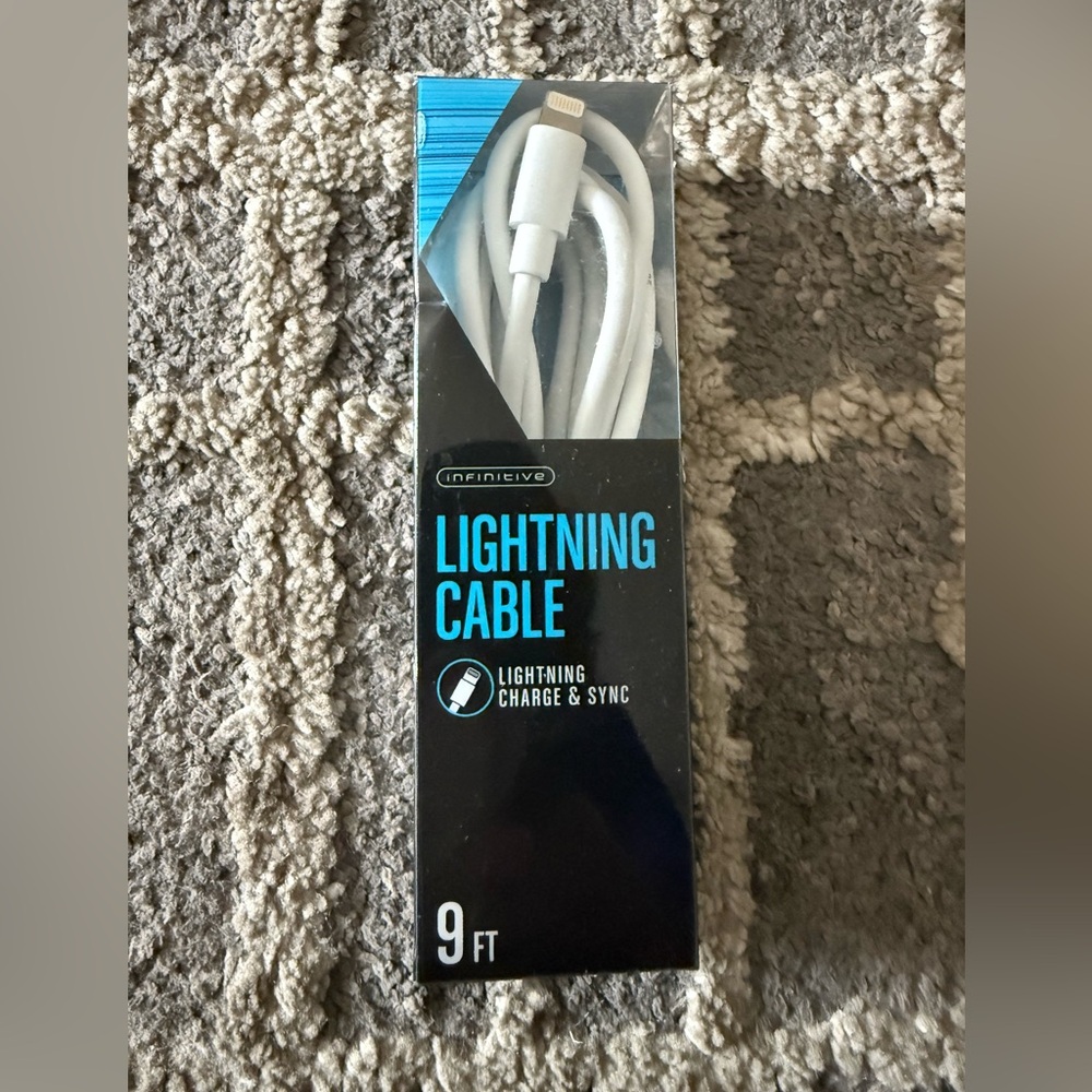 Lightning Charging Cable for IPod IPhone & iPad 9 foot Cable
